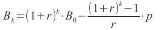 Formula: calculating the monthly payment of a Loan to be paid of in n payment.